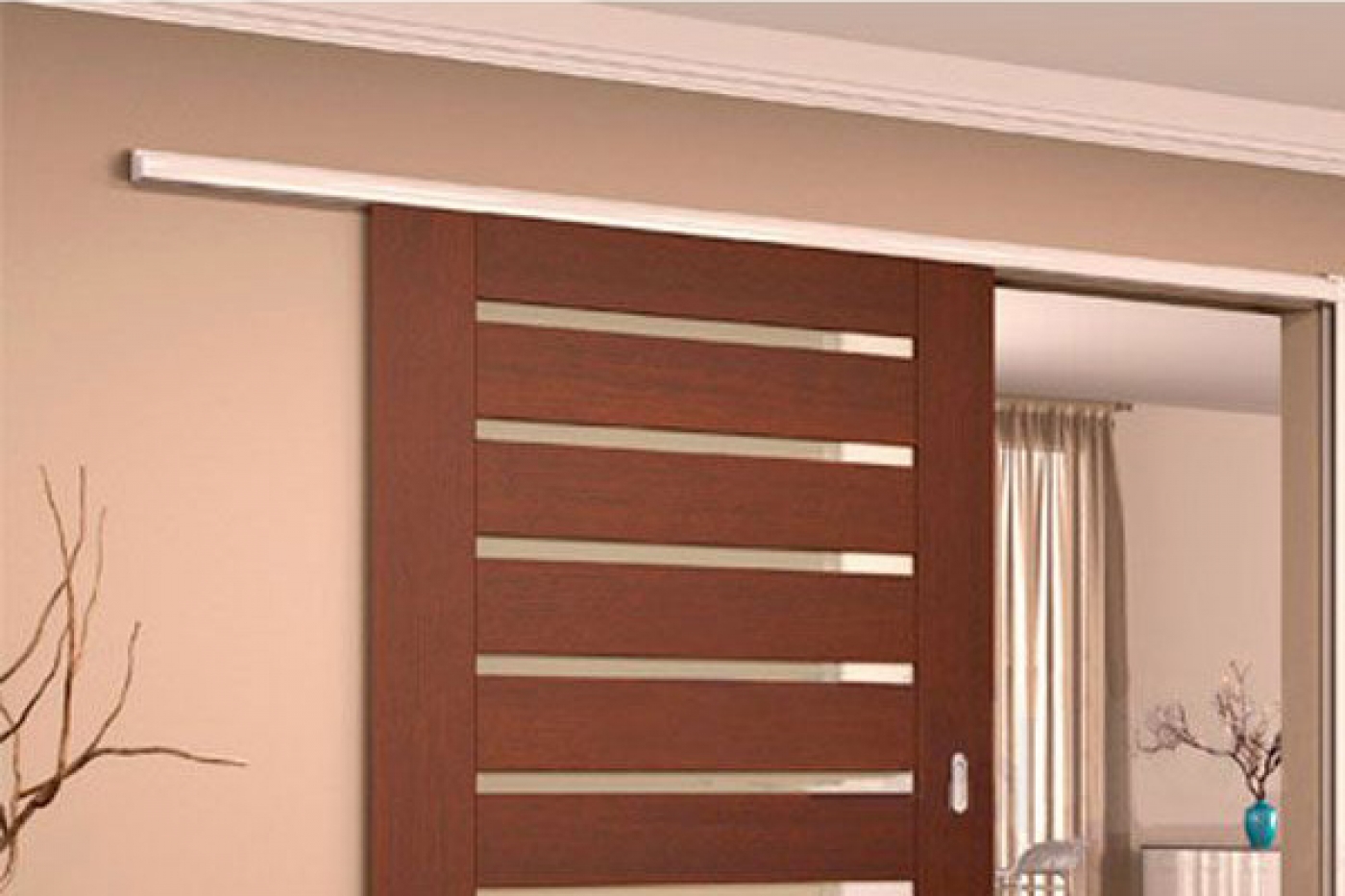 Kit porta de correr com fechadura